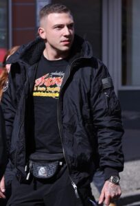 Florian Ott auf einem Naziaufmarsch gegen den CSD Eisenach 14.9.2024 (Bild: Pixelarchiv)